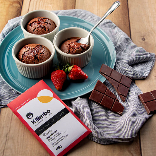 Volcán de chocolate