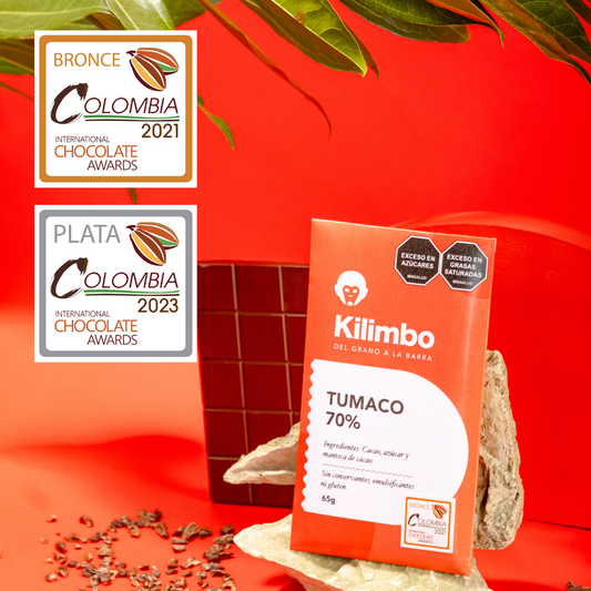 Barra de chocolate 70% cacao de Tumaco