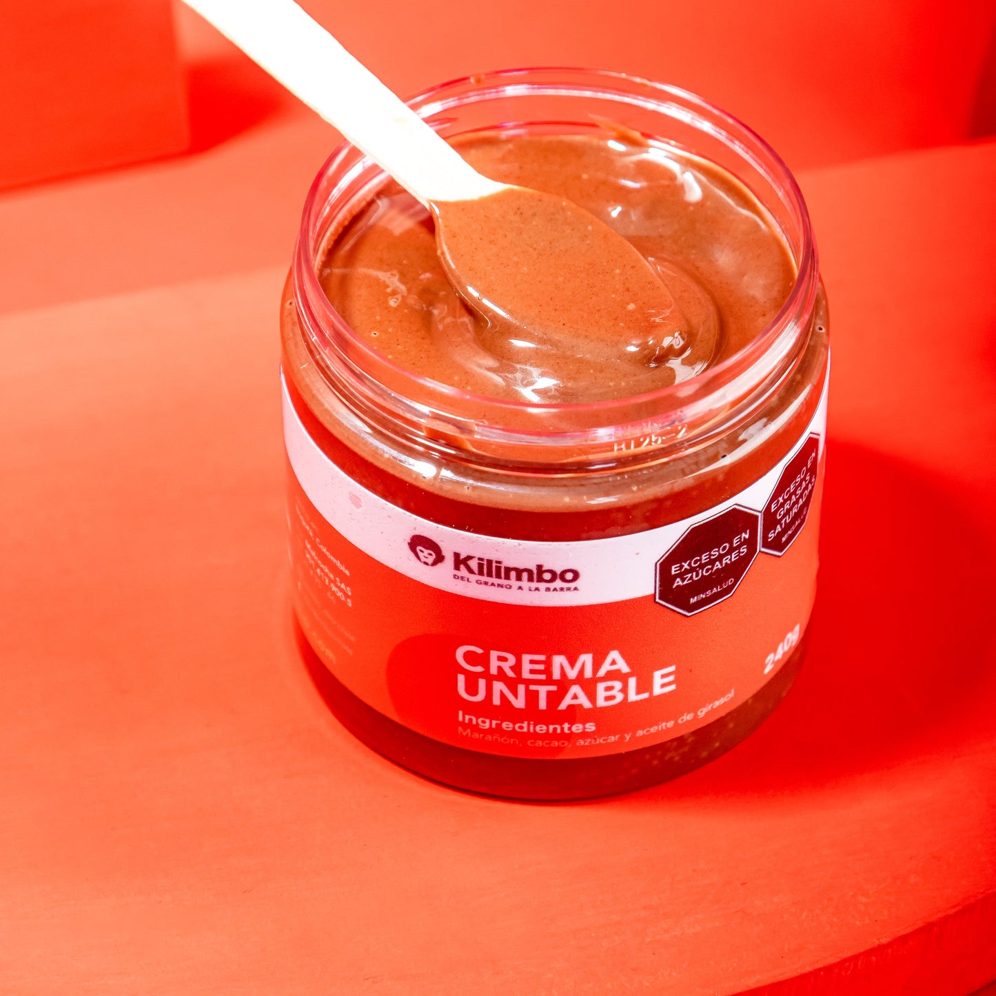 Crema untable de almendra y cacao
