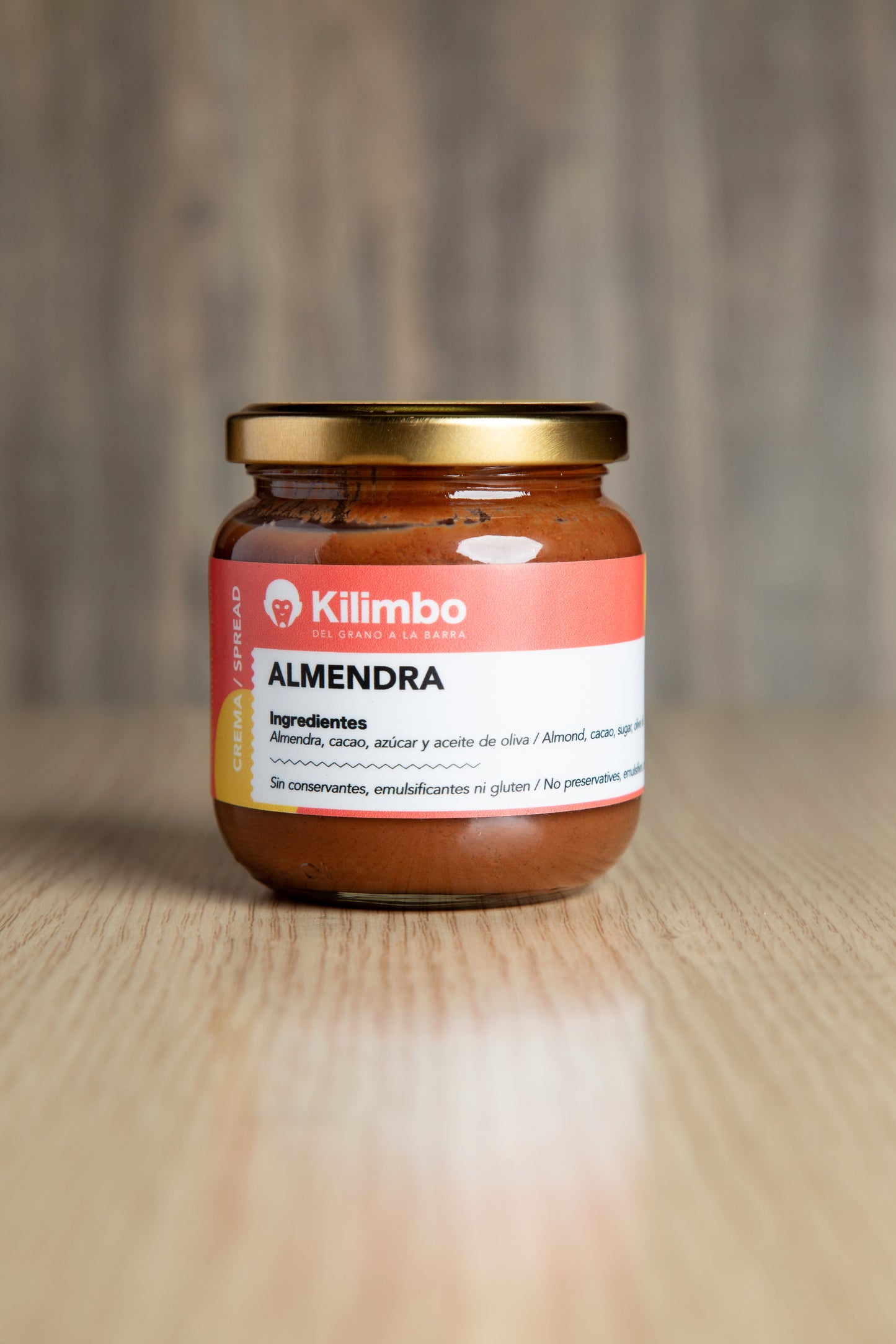 Crema untable de almendra y cacao
